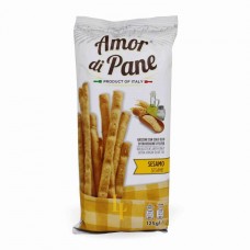 Гриссини amor di pane хлебные палочки с кунжутом 125G