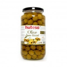 Оливки Hutesa зеленые без косточки 900г