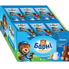 Упаковка печива Barni молочне 24 шт по 30 г
