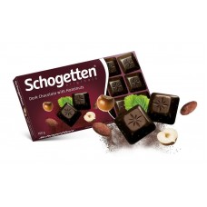 Шоколад Schogetten Dark Chocolate чорний з горіхами 100г
