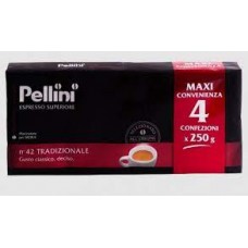 Упаковка кофе молотый Pellini Espresso Tradizion 4 шт по 250 г.