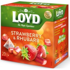  Набор  Чай фруктовый LOYD клубника-ревень 40г x 10 шт