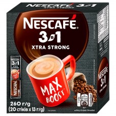  Набор  Кофе растворимый Nescafe 3в1 Extra Strong 20 сток x 10 шт