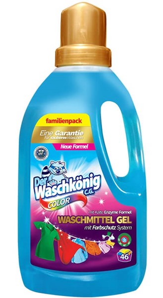  Набір Гель для прання Waschkonig для кольорових речей 1.6 л x 10 шт