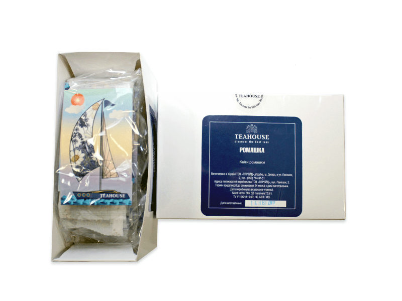 Чай Teahouse (Тиахаус) Ромашка пакетированный 20*2,5г (Tea Teahouse Chamomile packed 20*2,5г)