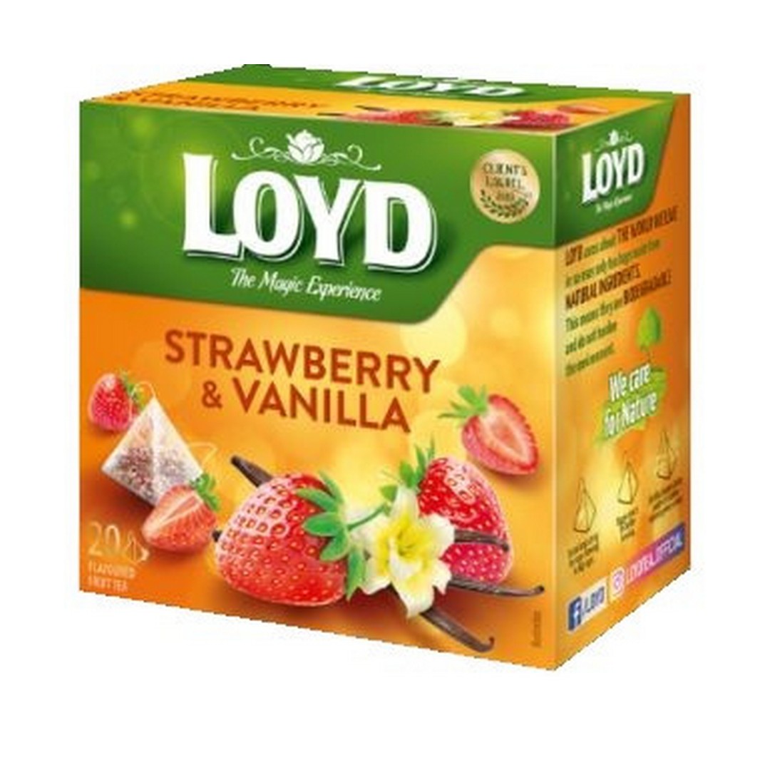 Чай фруктовый LOYD клубника-ваниль 40г