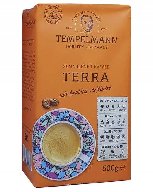  Набір Кава мелена Tempelmann Terra 500 г x 10 шт