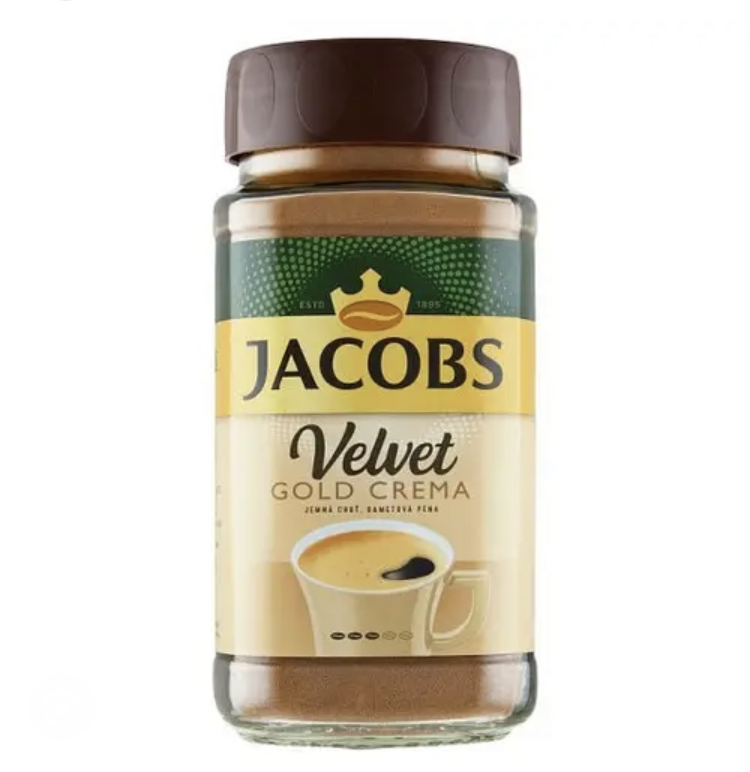  Набор  Кофе растворимый Jacobs Velvet Gold Crema 200 г x 10 шт