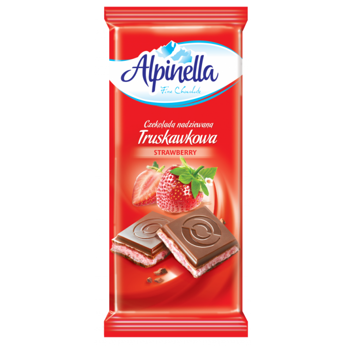 Шоколад ALPINELLA полуниця 100г