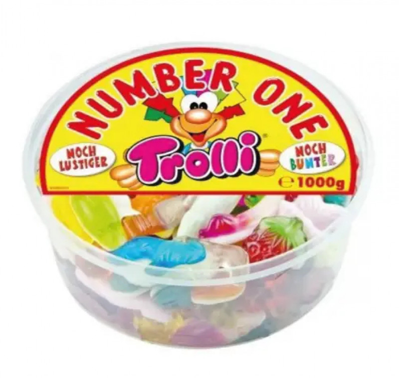  Набор  Жевательные конфеты Trolli Number One 1000 г x 10 шт