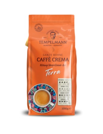 Кава в зернах Tempelmann Terra Caffee Crema 1 кг