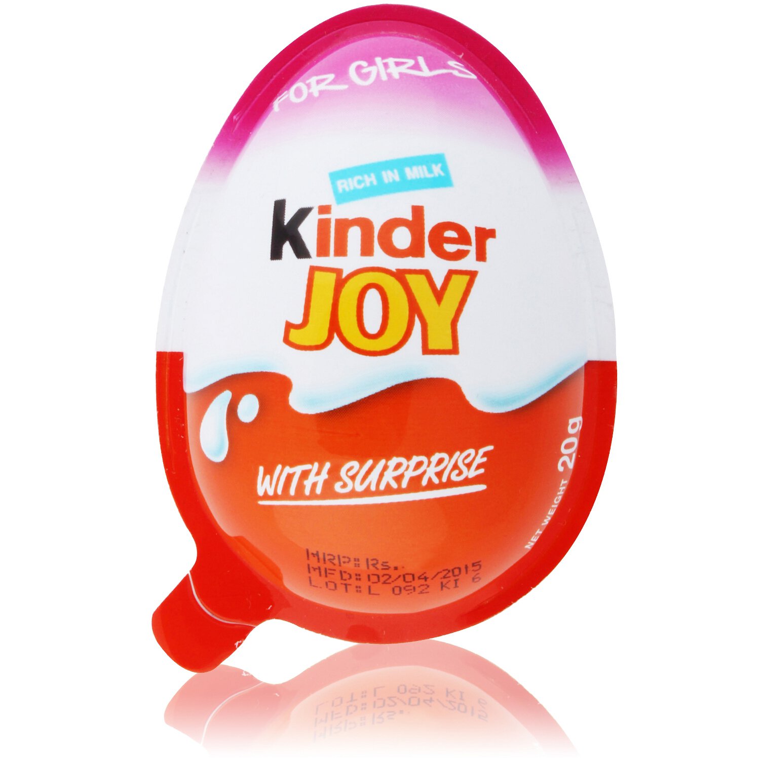 Упаковка Яйце шоколадне Kinder Joy з іграшкою (дівчатка) 36 шт. по 20г