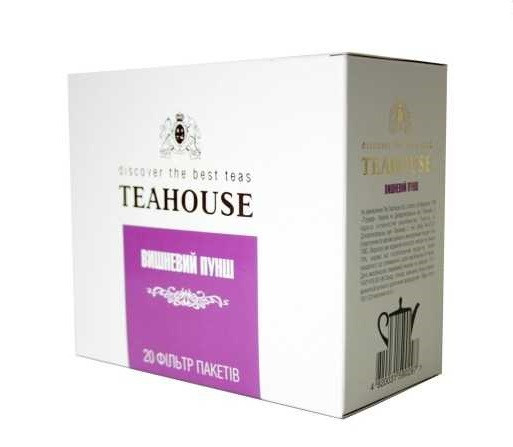 Чай Teahouse (Тиахаус) Вишневый пунш пакетированный 20*5г (Tea Teahouse Cherry punch packed 20*5г)