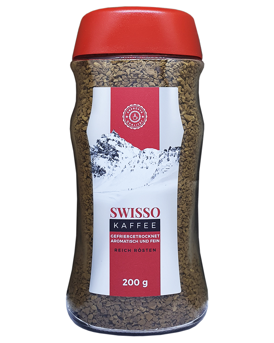  Набір Кава розчинна Swisso Kaffee 200г x 10 шт