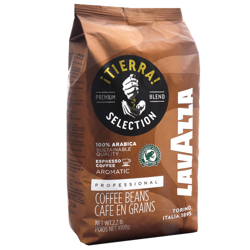 Кофе в зернах зерновой Lavazza Tierra  1 кг Лавацца Оригинал EU