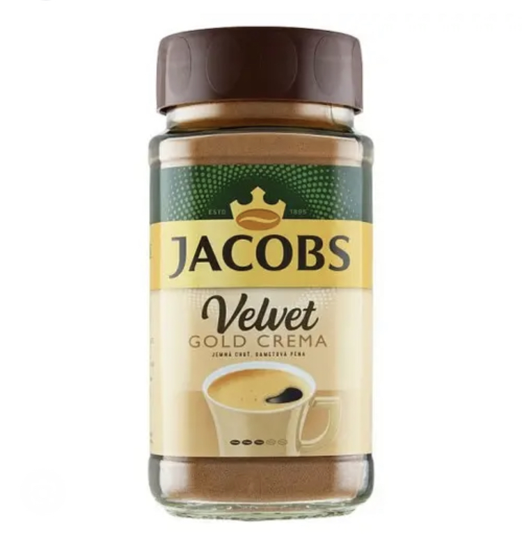 Кава розчинна Jacobs Velvet Gold Crema ГУРТ упаковка 6 шт. по 200 г
