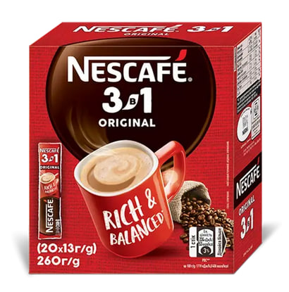  Набір Кава розчинна Nescafe 3в1 Original 20 стіків x 10 шт