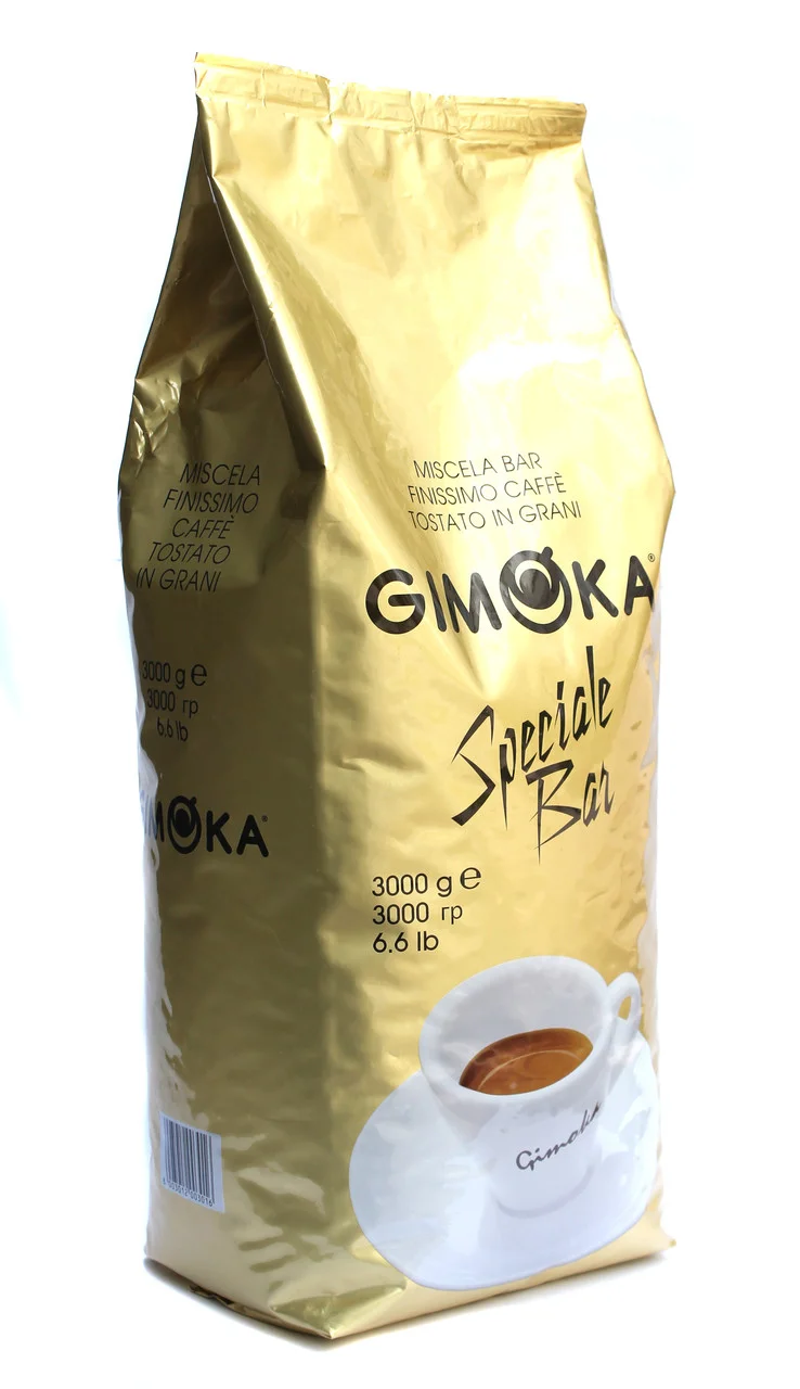 Кофе в зернах итальянский зерновой кофе Gimoka Speciale Bar Джимока Спешл Бар 3 кг ОПТ от 4 пачек Оригинал