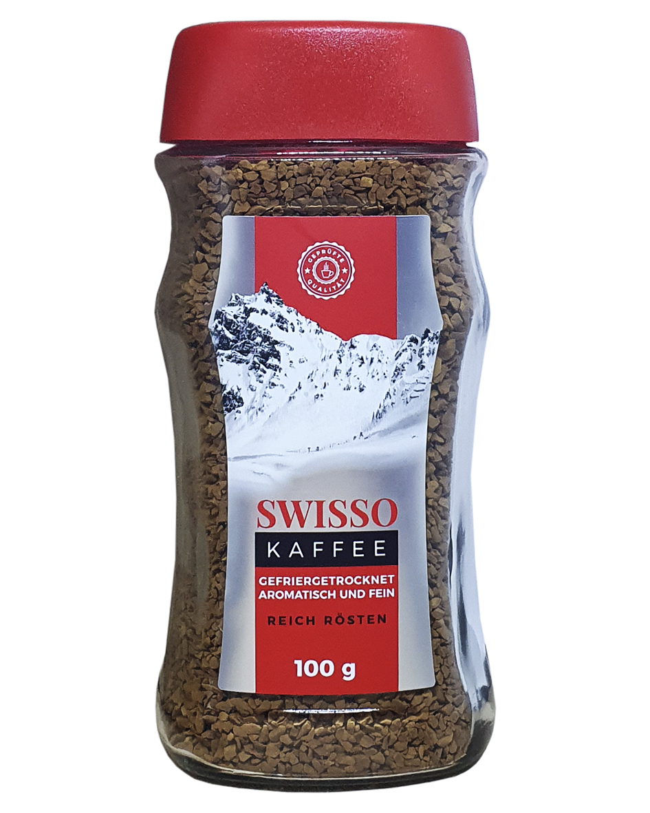  Набір Кава розчинна Swisso Kaffee 100г x 10 шт