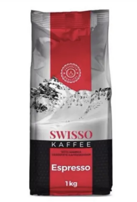  Набір Кава в зернах Swisso Kaffee Espresso 100% Arabica 1 кг x 10 шт