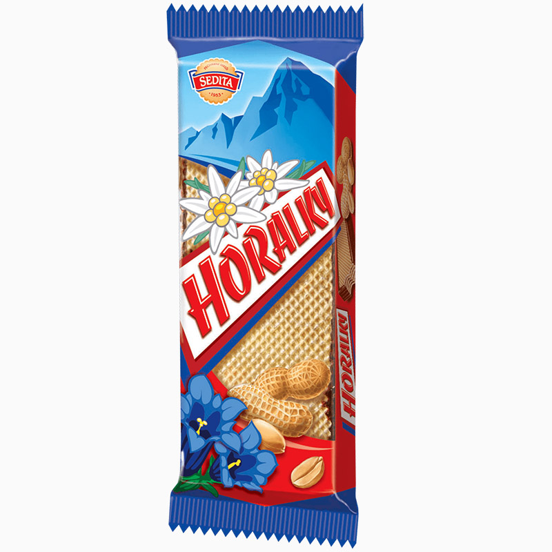  Набір Вафлі Horalky з арахісом та шоколадом 50 г x 10 шт