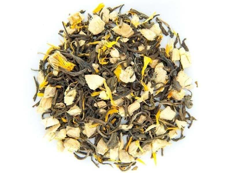 Чай Teahouse (Тиахаус) Имбирный зеленый пакетированный 20*5г (Tea Teahouse Ginger grog packed 20*5г)