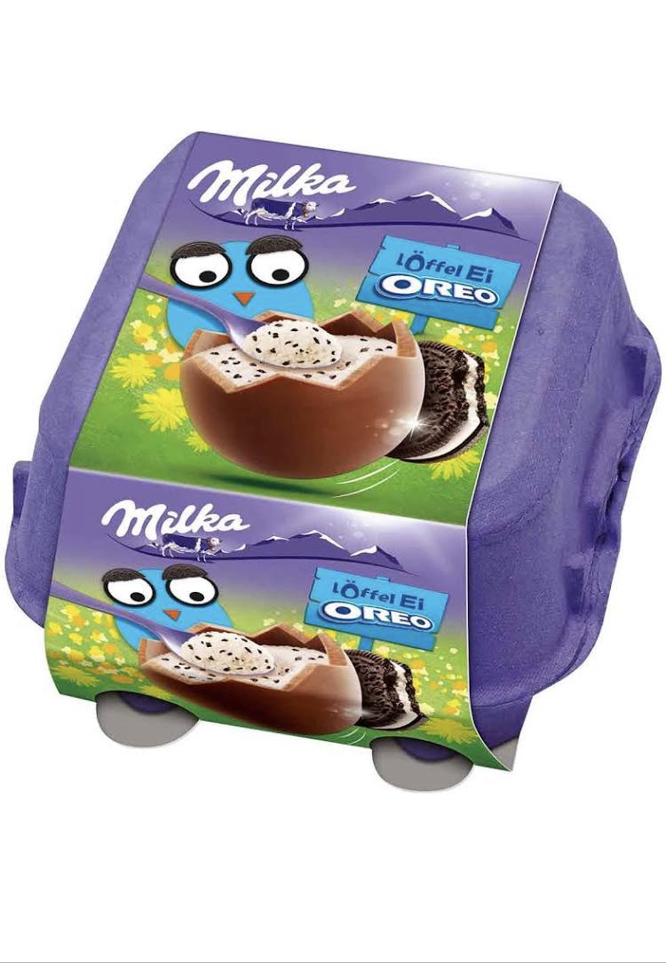 Шоколадные яйца Milka лоток 4шт