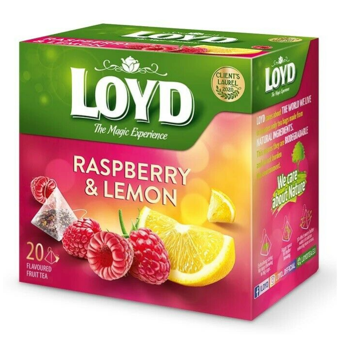 Чай фруктовый LOYD малина лимон 40г