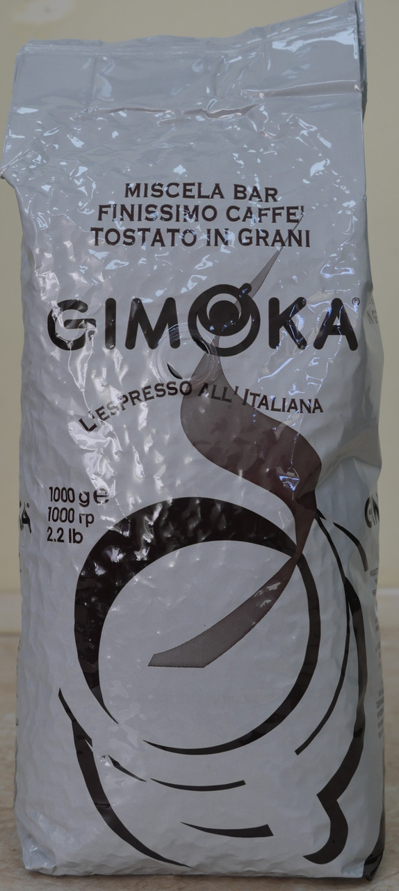 Кофе в зернах итальянский зерновой кофе Gimoka Bianco Джимока Бьянко 1 кг ОПТ от 6 пачек Оригинал