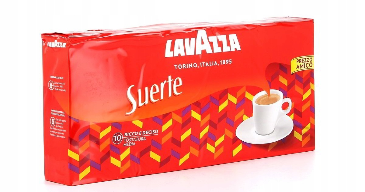 Упаковка Кава мелена Lavazza Suerte 4 шт. по 250г