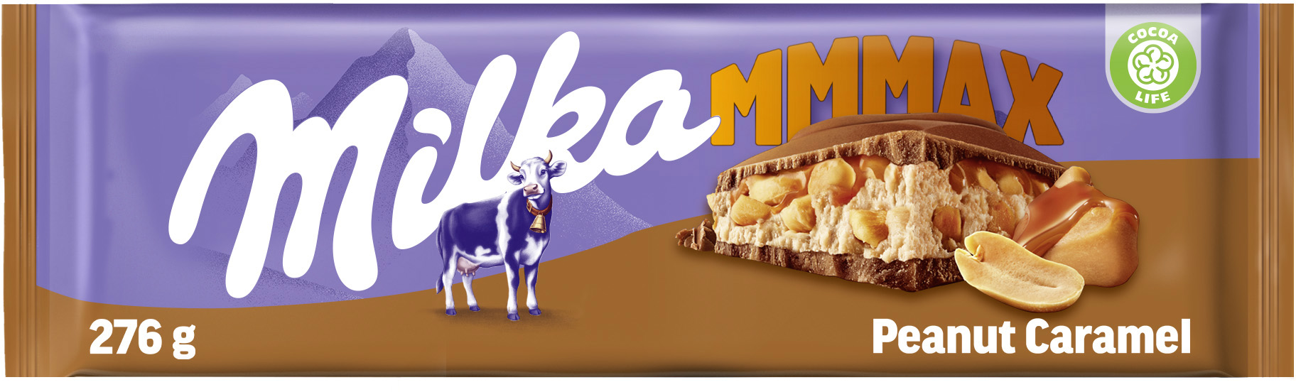 Шоколад Milka с арахисом и карамелью 276 г