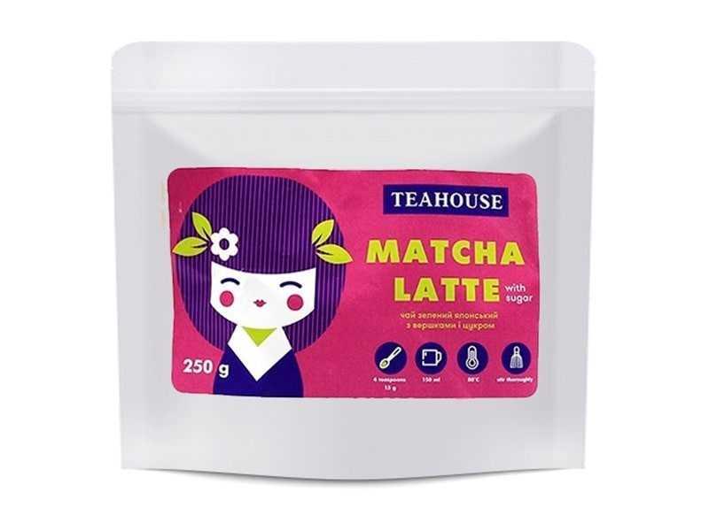 Чай Teahouse (Тиахаус) Матча латте (с сахаром) 250 г (Tea Teahouse Matcha latte (with sugar) 250 g)