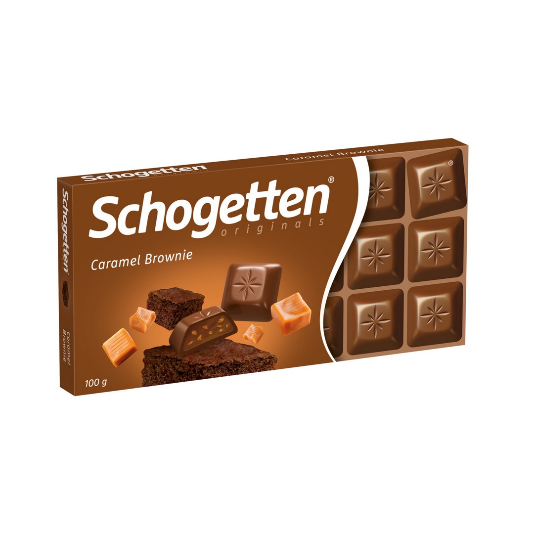 Шоколад молочний Schogetten Caramel Brownie 100g